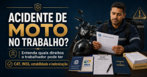 Acidente de moto no trabalho e direitos do trabalhador
