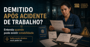 Demitido depois de acidente de trabalho e direito à estabilidade